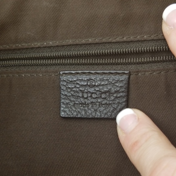 Gucci canvas monogram shoulder bag purse - Picture 7 of 8